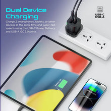 Load image into Gallery viewer, Promate Ultra-fast Dual Port Ac Charger With 25w Power Delivery And Qc 3.0