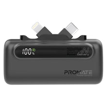 Load image into Gallery viewer, Promate Ultra-Compact Fast Charging Power Bank with Dual foldable USB-C™ & Lightning Connectors