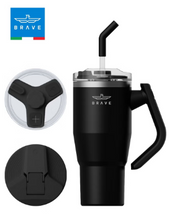 Load image into Gallery viewer, Brave Stainless Steel 950ml Insulated Tumbler with 180° Rotating Handle and Lid with Straw, 100% Leak Proof Travel