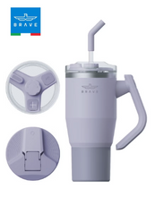 Load image into Gallery viewer, Brave Stainless Steel 950ml Insulated Tumbler with 180° Rotating Handle and Lid with Straw, 100% Leak Proof Travel