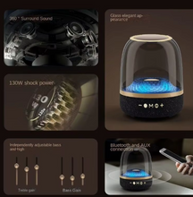 Load image into Gallery viewer, Speaker 120W Wireless Bluetooth LED Transparent Phantom Colorful 5.4 Bluetooth Spe