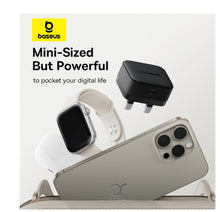 Load image into Gallery viewer, Baseus 20W PD Type-C Fast Charging Wall Charger UK Plug with Ultra Fast Charging Type-C to Lightning Data Cable 1M