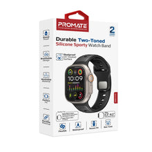 Load image into Gallery viewer, Promate Durable Two-Toned Silicone Sporty Watch Band