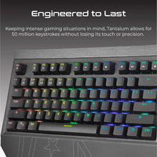 Load image into Gallery viewer, Vertux Tantalum Precision Pro Mechanical Gaming Keyboard