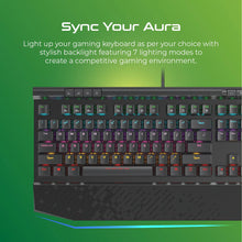 Load image into Gallery viewer, Vertux Tungsten Action Mechanical Gaming Keyboard