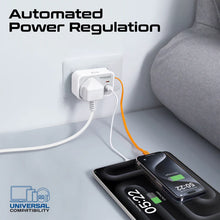 Load image into Gallery viewer, promate Multi-Function AC Socket Charger with Built-In 20W PD USB-C Cable