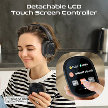 Load image into Gallery viewer, promate High-Definition Hybrid ANC Headphones with Detachable Magnetic LCD Touch Screen Controller