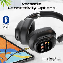 Load image into Gallery viewer, promate High-Definition Hybrid ANC Headphones with Detachable Magnetic LCD Touch Screen Controller