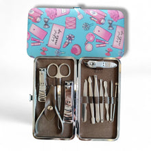 Load image into Gallery viewer, Nail Clippers and Beauty Tool Portable Set Martensitic Stainless Steel Manicure Set 12 Pcs