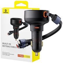 Load image into Gallery viewer, Baseus Car charger USB-C with USB-C cable and Lightning 60W