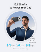 Load image into Gallery viewer, Anker Mago Power Bank, Ultra Slim 10,000mAh Portable Magnetic Charger, Qi2 Certified, 15W Super Fast Battery, MagSafe Compatible