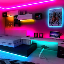 Load image into Gallery viewer, LED light 4.5m color changing RGB LED light strip with 24 key remote control LED light
