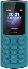 Load image into Gallery viewer, Nokia 105 4G phone with long-lasting battery, dual SIM cards and 128 MB storage capacity
