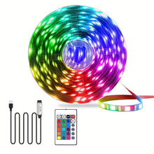 Load image into Gallery viewer, LED light 4.5m color changing RGB LED light strip with 24 key remote control LED light