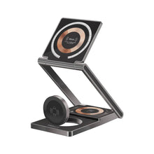 Load image into Gallery viewer, promate Ultra-Slim Transparent Foldable 15W MagSafe Compatible Wireless Charging Station