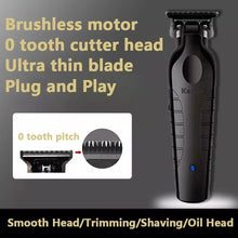 Load image into Gallery viewer, KEMEI Mens Hair Clippers Trimmers 0mm T-Blade Bald Head Beard Trimmer KM-2299