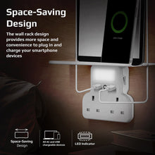 Load image into Gallery viewer, Promate PowerRack Wall Mount 5 in 1 Charging Station 3250W