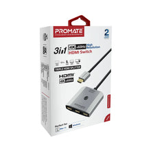 Load image into Gallery viewer, Promate 4k High Resolution 3-in-1 Hdmi Switch