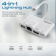 Load image into Gallery viewer, Promate 4-in-1 Multimedia Hub With Lightning Connector