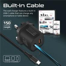 Load image into Gallery viewer, Promate 33w Super Speed Wall Charger With Quick Charge 3.0 Usb-c Power Delivery