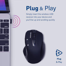 Load image into Gallery viewer, Promate EZGrip™ Ergonomic Wireless Mouse