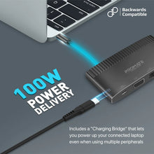 Load image into Gallery viewer, Promate 6-in-1 Highly Versatile USB-C Media Hub with 100W Power Delivery