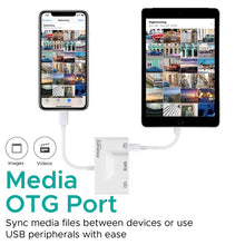 Load image into Gallery viewer, Promate 3-in-1 High Speed OTG Lightning Hub