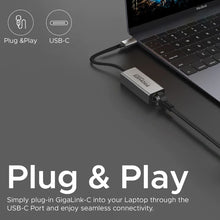 Load image into Gallery viewer, promate High Speed USB-C to Gigabit Ethernet Adapter