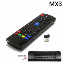 Load image into Gallery viewer, MX 3 Air fly mouse 2.4G Backlit with keyboard and MIC function for android tv box MX3