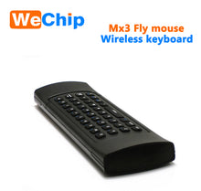 Load image into Gallery viewer, MX 3 Air fly mouse 2.4G Backlit with keyboard and MIC function for android tv box MX3