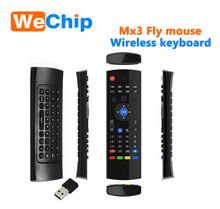 Load image into Gallery viewer, MX 3 Air fly mouse 2.4G Backlit with keyboard and MIC function for android tv box MX3