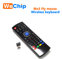 Load image into Gallery viewer, MX 3 Air fly mouse 2.4G Backlit with keyboard and MIC function for android tv box MX3