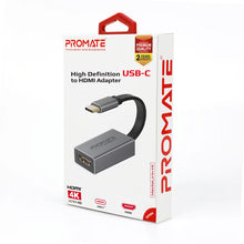 Load image into Gallery viewer, Promate High Definition USB-C to HDMI Adapter