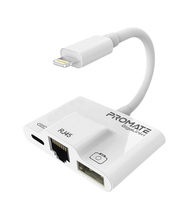 Promate 3in1 High Speed OTG Lightning Hub The Black Shadow