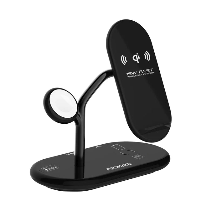 Promate 4-in-1 High-Speed Wireless Charging Station