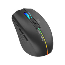 Load image into Gallery viewer, Promate 2.4GHz Wireless Ergonomic Optical Mouse with LED Rainbow Lights
