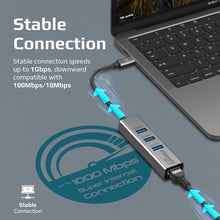 Load image into Gallery viewer, Promate Gigahub-c Usb C Hub With Ethernet Adapter
