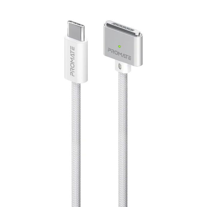 Promate High Tensile Strength 140w Usb-c To Magsafe Charging For Macbook