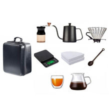Load image into Gallery viewer, Portable Pour Over Drip Coffee Maker Set With Travel Case
