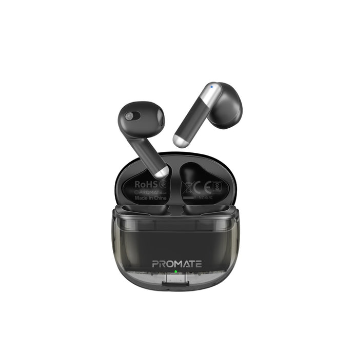 Promate high definition transparent tws earbuds