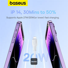 Load image into Gallery viewer, Baseus Pudding Series Fast Charging Cable With High-Speed Data Transmission Type-C to Lightning 20W 2.22A 2M
