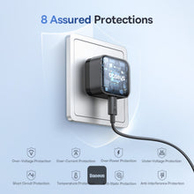 Load image into Gallery viewer, Baseus Palm 30W PD Type-C Fast Charging Wall Charger with Fast Charging Type-C to Type-C Data Cable
