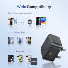 Load image into Gallery viewer, Baseus Palm 30W PD Type-C Fast Charging Wall Charger with Fast Charging Type-C to Type-C Data Cable
