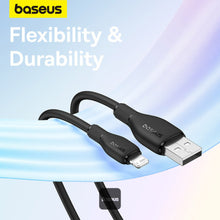 Load image into Gallery viewer, Baseus Pudding Series Fast Charging Cable With High-Speed Data Transmission USB-A to Lightning 20W 2.4A 2M
