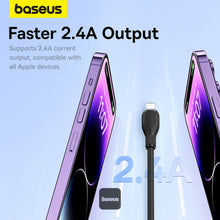 Load image into Gallery viewer, Baseus Pudding Series Fast Charging Cable With High-Speed Data Transmission USB-A to Lightning 20W 2.4A 2M
