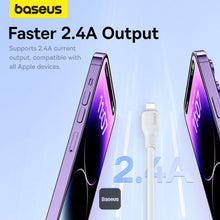 Load image into Gallery viewer, Baseus Pudding Series Fast Charging Cable With High-Speed Data Transmission USB-A to Lightning 20W 2.4A 2M
