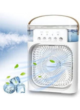 Load image into Gallery viewer, Portable cooling fan with large capacity mist spray for water tank humidifier with 3 speeds
