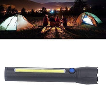 Load image into Gallery viewer, Fitto USB Rechargable Power Style LED Flashlight with Telescopic
