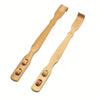 2 Piece  Wood That Serves As Both a Back Scratcher And a Massage Roller