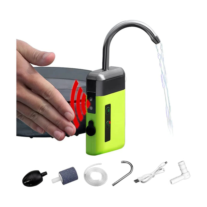 3 in 1 Fishing Tap and Oxygen Pump Tool, Three in One Water Tap with LED Light, Portable Fish Aquarium Air Pump